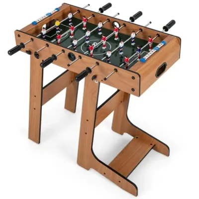Scaun de masă Masă de fotbal cu mâner robust 33 x 36 x 109 cm Natura