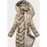 Jacheta de iarnă cu glazură pentru femei S'west bej (B8273-12)