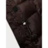 Jacheta cu panglică de iarnă plus dimensiunea cu capotă de ciocolată S'west (B8267-14)