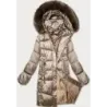 Sacou cu panglică de iarnă plus dimensiunea cu S'west Hood bej (B8267-12)