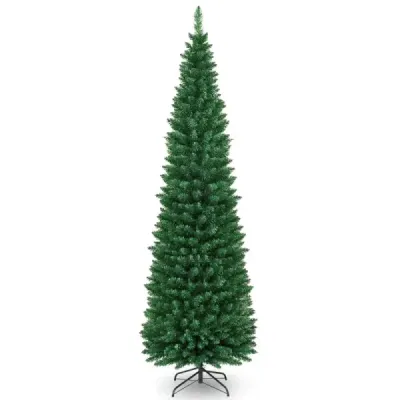 Arbore de Craciun 210 cm Creion artificial formal de Crăciun copac din PVC verde