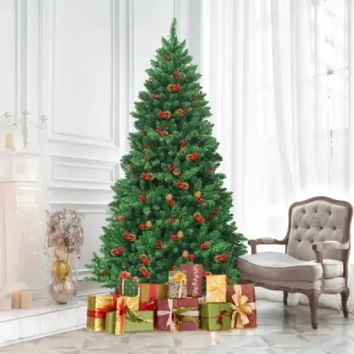 200cm copac artificial de Crăciun brad de Crăciun cu 1100 crengi & Premium copac artificial verde