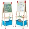 3 din 1 copii Releu dublu lateral cu tabla magnetica si inaltime reglabila