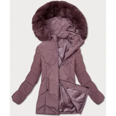 Jacheta de iarna pentru femei plus dimensiunea cu S'west capota violet (B8300-71)