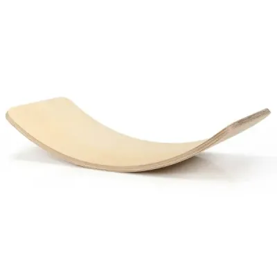 Balonul de lemn Waldorf Board pentru copii 90 x 39 x 19.5 cm Natura