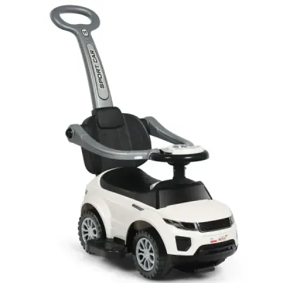3 în 1 vehicul glisant culisant auto cu mâner glisant detaşabil & suport protector White