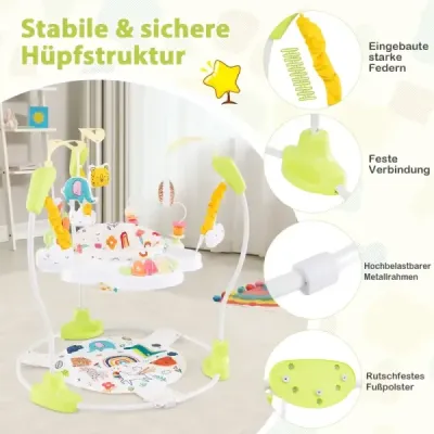 Sky Jumperoo cu Heights & Toys & cutie muzicală reglabilă