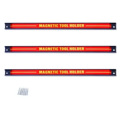 3 x Magnetic Tool Holder Wall Magnet Bar Set Magnet Bar 46 cm