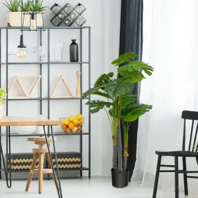 120 cm Copac artificial înalt Monstera Deliciosa verde