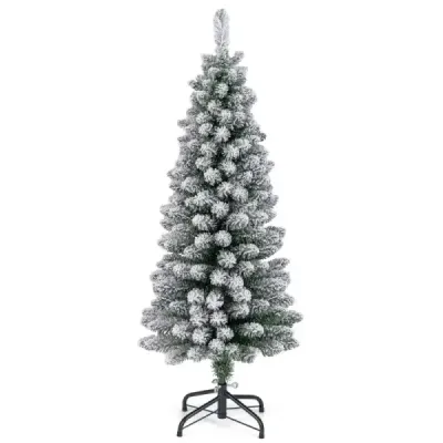 Creion artificial de brad de Crăciun 120 cm Tannenbaum cu zăpadă verde
