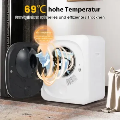 Mini Tumble uscator 5kg cu LED touch screen & dezinfection & deodorizant uscator de aer