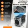 85 L/zi Dezumidificator industrial cu pompă &amp; furtun de scurgere &amp; 24H Timer Uscător pentru construcții Negru
