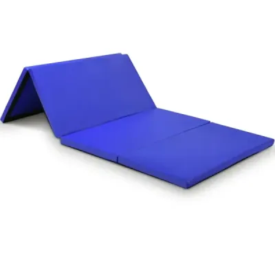 Gymnastikmatte Klappbare Turnmatte Bodenmatte Blau 240 x 117 x 5 cm