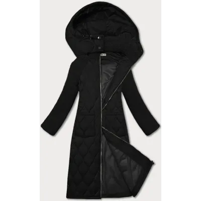 Piggy tranzition Feminin's Jacket to Knees Way Mode Black (OMS-10WD-01)
