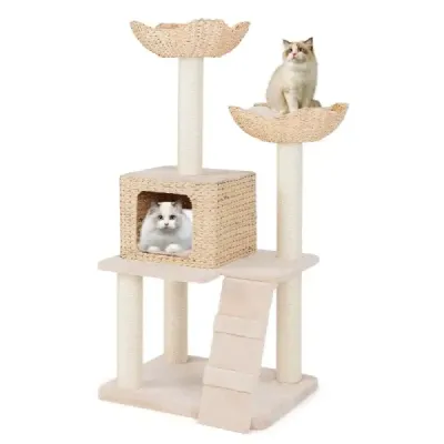 Scratch de Piston cu Sisalpfosten & Seat & Cat House & Head Cat Tower