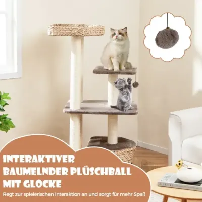 Scratch cu Cat Cave & Platforms & Ball & Seat & Pillows Cat Tree Alpinism