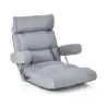 Canapeaua pliabila cu suport reglabil 80 x 72 x 75 cm gri