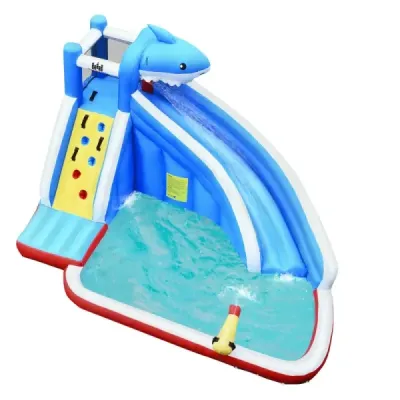 Slide de apă Hüpfburg Parc gonflabil Playpool cu slide 390x305x240cm