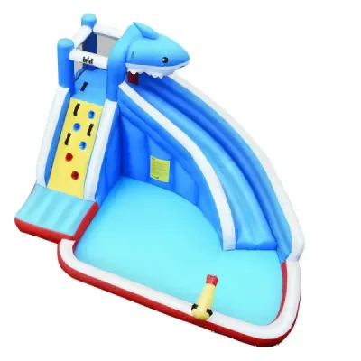 Slide de apă Hüpfburg Parc gonflabil Playpool cu slide 390x305x240cm