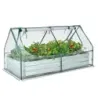 180 x 90 x 91 cm Pat mare galvanizat cu sera