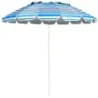 243cm plaja sunshade exterior sunshade plaja umbrela Alu neigbar teraseshade - Hellblau