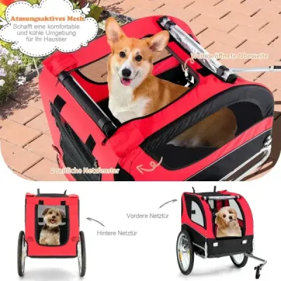 Pendant câine pentru biciclete Pet Trailer pentru biciclete 40 kg