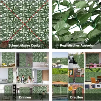 Ecranul artificial Efeu Garden Protector Sheet Optics Windshield 150 x 240 cm Verde