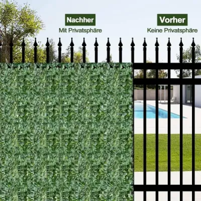Ecranul artificial Efeu Garden Protector Sheet Optics Windshield 150 x 240 cm Verde