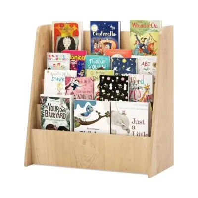 Librărie pentru copii cu 4 compartimente de depozitare raft pentru copii Stand revista Book stand Nature