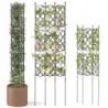 3er-Set Metal Garden Ranking Grid cu pentru a plug Freestanding Ranking Aid Garden gard Ranking ajutor