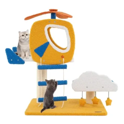Cat Scratch Tree cu platforma elicopter & Scratch & Jumping Platform Scratch