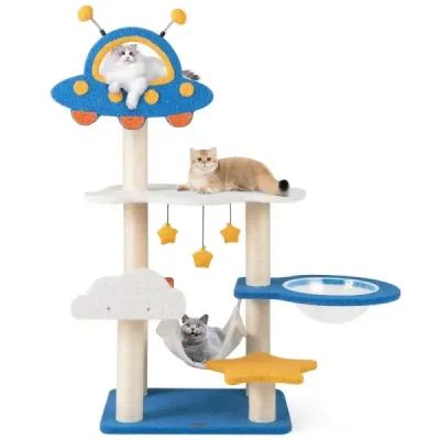 Zgârieturi cu tematica spaţială capsule & cameră coloane de scratch sisal