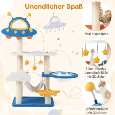 Zgârieturi cu tematica spaţială capsule & cameră coloane de scratch sisal