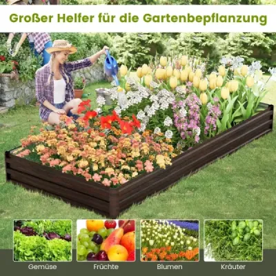 Sfeclă mare de metal cu munte ranforsat & open Base Herbal Beet 240 x 120 x 30 cm
