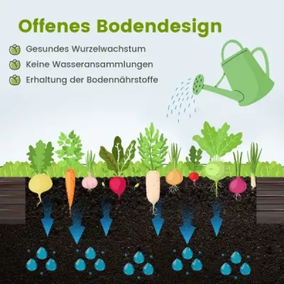 Sfeclă mare de metal cu munte ranforsat & open Base Herbal Beet 240 x 120 x 30 cm
