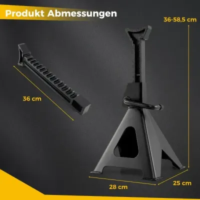 Set 2 6 tone caruta de forta stand lift cu inaltime reglabila de 36 - 58,5 cm