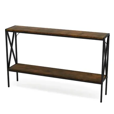 120 cm masa consola masa de intrare masa canapea ingusta cu cadru metalic geometric