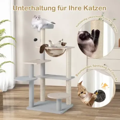 113 cm Scratch copac de mare modern cu platforma de vizualizare detașabilă și căţărat