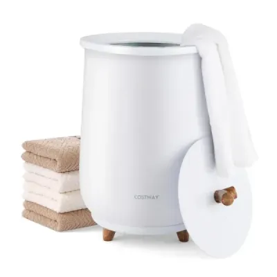 Găleată de căldură pentru prosoape 23 L Prosop mare de lux cald 34 x 54 cm Alb