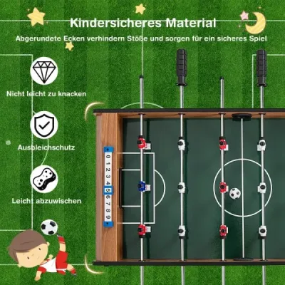 Masa de fotbal pătrat cu mâner robust 69 x 36 x 24 cm Natura