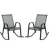 2 scaune de leagăn cu scaun de tesatura respirabil Swing Ergonomic Grey
