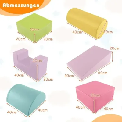 Şase. Foamstones Giant Building Blocks pentru Tobing şi Alpinism Hellrosa