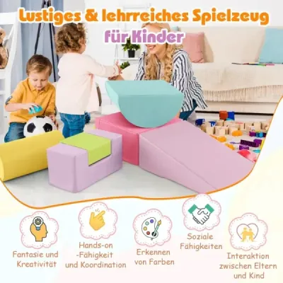 Şase. Foamstones Giant Building Blocks pentru Tobing şi Alpinism Hellrosa