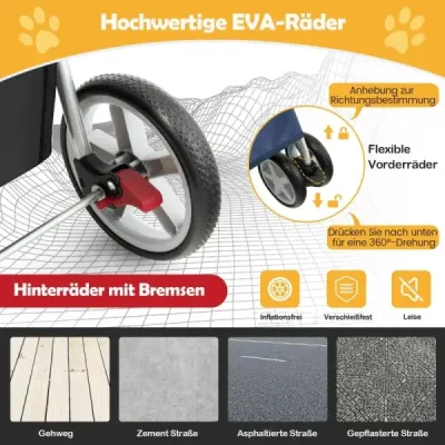 Animale de companie permise Buggy până la 15 kg 81 x 45 x 101 cm albastru închis