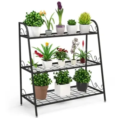 3 stick metal sta 81 x 35 x 82 cm negru