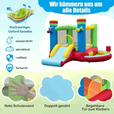 Hüpfburg gonflabil cu slide & zona de salt & baschet Spielburg