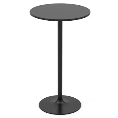 Inaltimea mesei rotunde reglabila 56 cm/101,5 cm Ø 60 cm Bistrotish Black