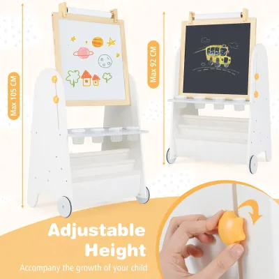 sevalet pentru copii cu scaun 4-in-1 masă pentru copii cu placă magnetică