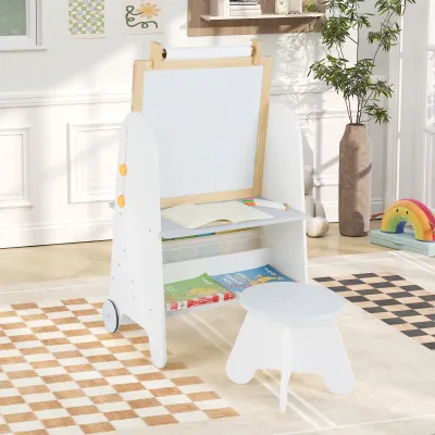 sevalet pentru copii cu scaun 4-in-1 masă pentru copii cu placă magnetică
