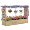 Highbed with Ranking Grid &amp; Hanging Roof Planting Box with Ranking Aid Nature